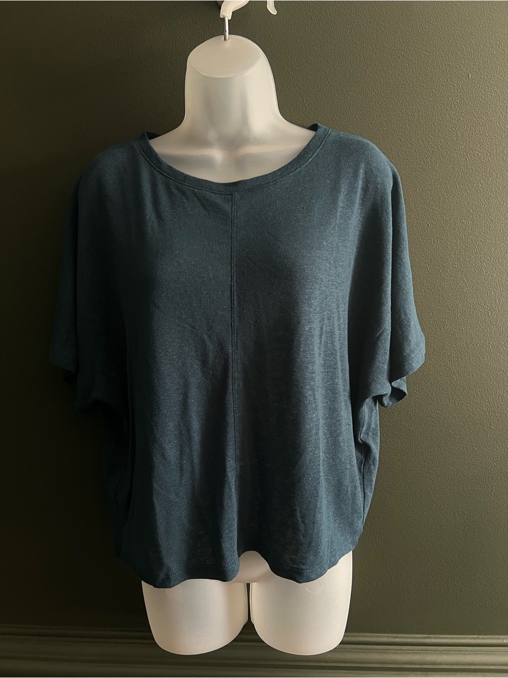 Banana Republic Relaxed Crewneck Women's Top in Deep Teal